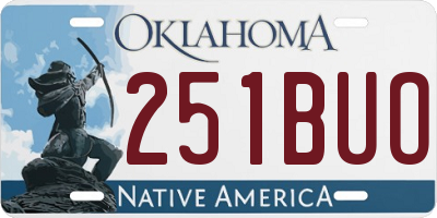 OK license plate 251BUO