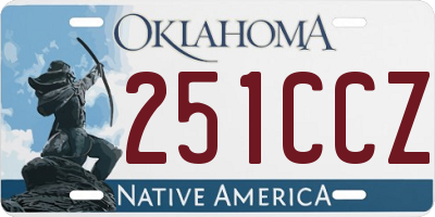 OK license plate 251CCZ