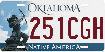OK license plate 251CGH