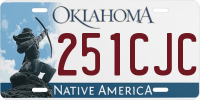 OK license plate 251CJC