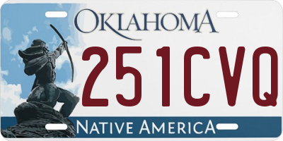 OK license plate 251CVQ