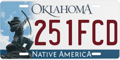 OK license plate 251FCD