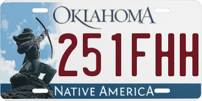 OK license plate 251FHH