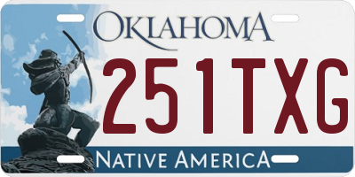 OK license plate 251TXG