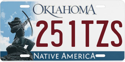 OK license plate 251TZS
