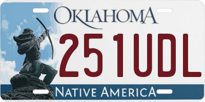 OK license plate 251UDL