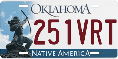 OK license plate 251VRT