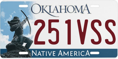 OK license plate 251VSS