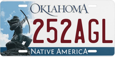 OK license plate 252AGL