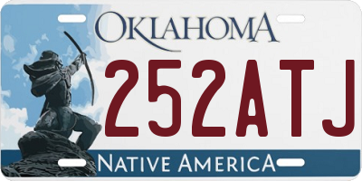 OK license plate 252ATJ