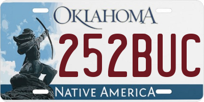 OK license plate 252BUC