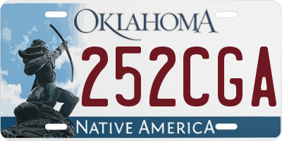 OK license plate 252CGA