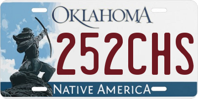 OK license plate 252CHS