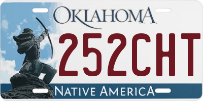 OK license plate 252CHT