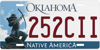 OK license plate 252CII