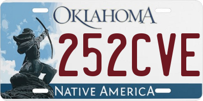 OK license plate 252CVE