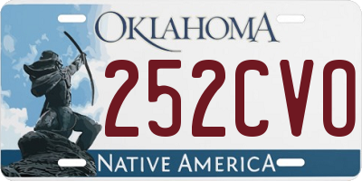 OK license plate 252CVO