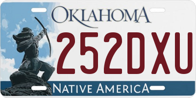 OK license plate 252DXU