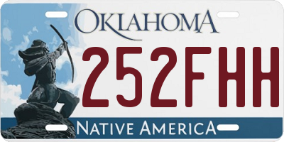 OK license plate 252FHH