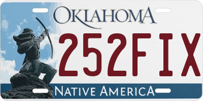 OK license plate 252FIX