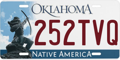 OK license plate 252TVQ