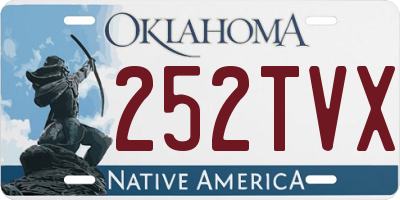 OK license plate 252TVX
