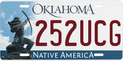 OK license plate 252UCG