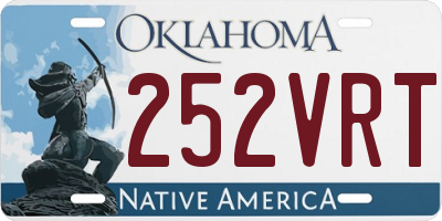 OK license plate 252VRT