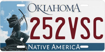 OK license plate 252VSC