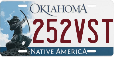OK license plate 252VST