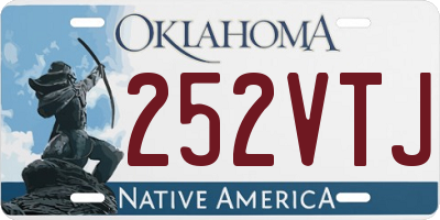 OK license plate 252VTJ