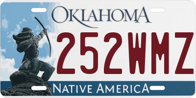 OK license plate 252WMZ