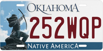 OK license plate 252WQP