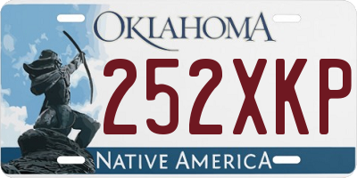 OK license plate 252XKP