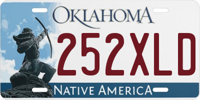 OK license plate 252XLD