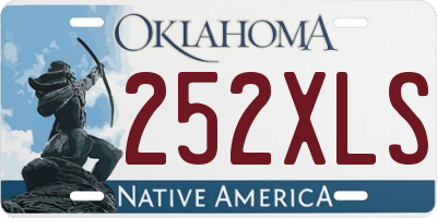 OK license plate 252XLS