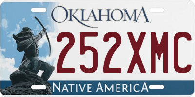 OK license plate 252XMC