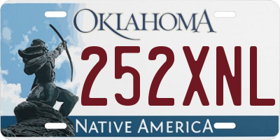 OK license plate 252XNL
