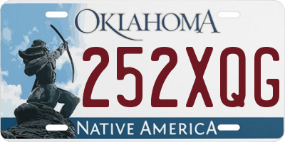 OK license plate 252XQG