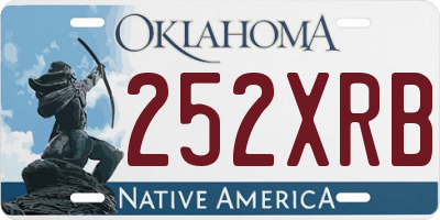 OK license plate 252XRB