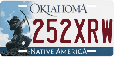 OK license plate 252XRW