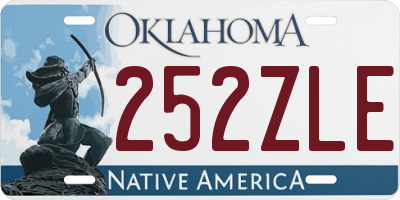OK license plate 252ZLE