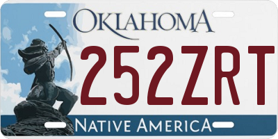 OK license plate 252ZRT