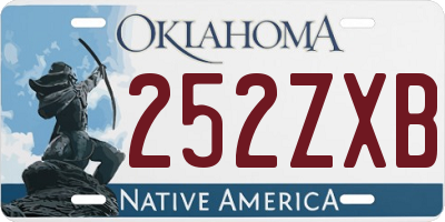 OK license plate 252ZXB