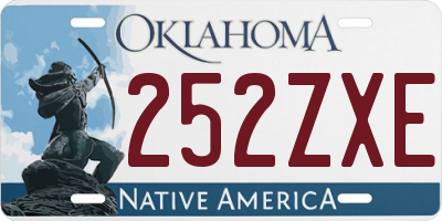 OK license plate 252ZXE