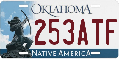OK license plate 253ATF