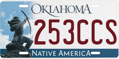 OK license plate 253CCS