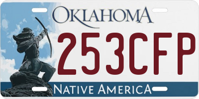 OK license plate 253CFP