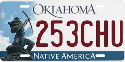 OK license plate 253CHU