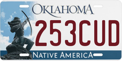 OK license plate 253CUD